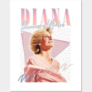 Princess Diana - 90s Retro Aesthetic Fan Design Posters and Art